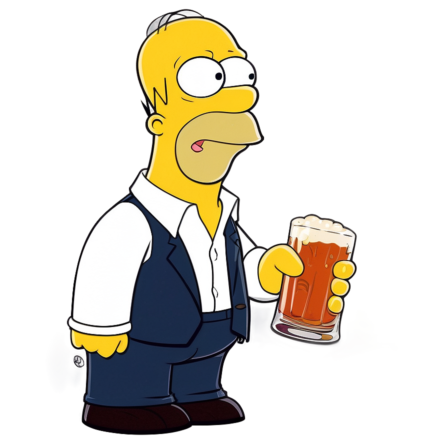 Homer Simpson Duff Beer Png 96 PNG Image