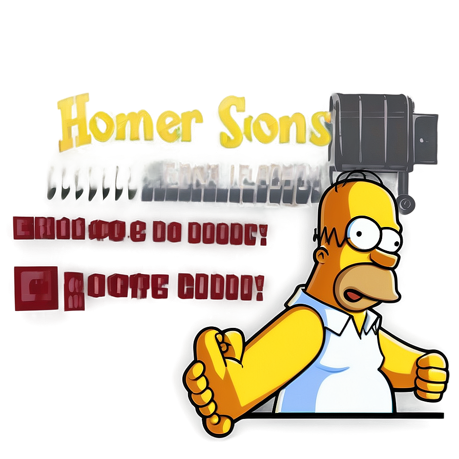 Homer Simpson Iconic Look Png Vvi PNG Image