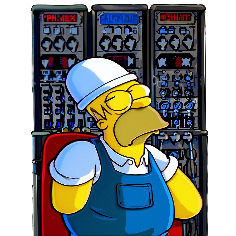 Homer Simpson Nuclear Power Plant Worker Png Rlt92 PNG Image