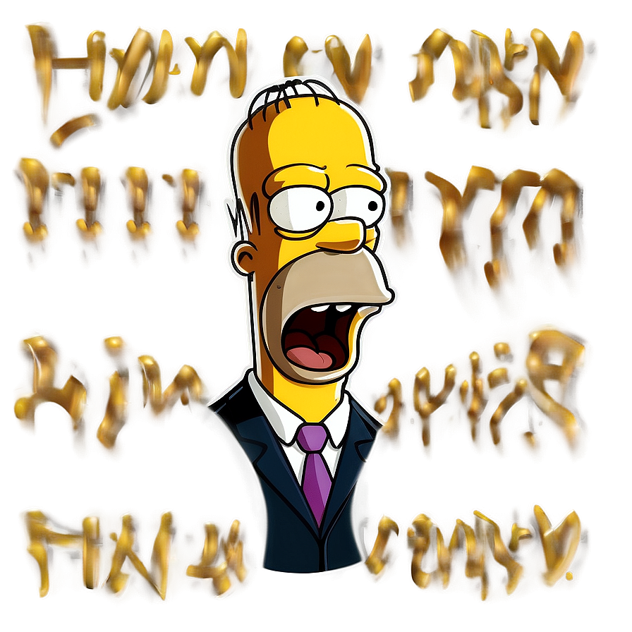 Homer Simpson Smiling Face Png Bmj PNG Image