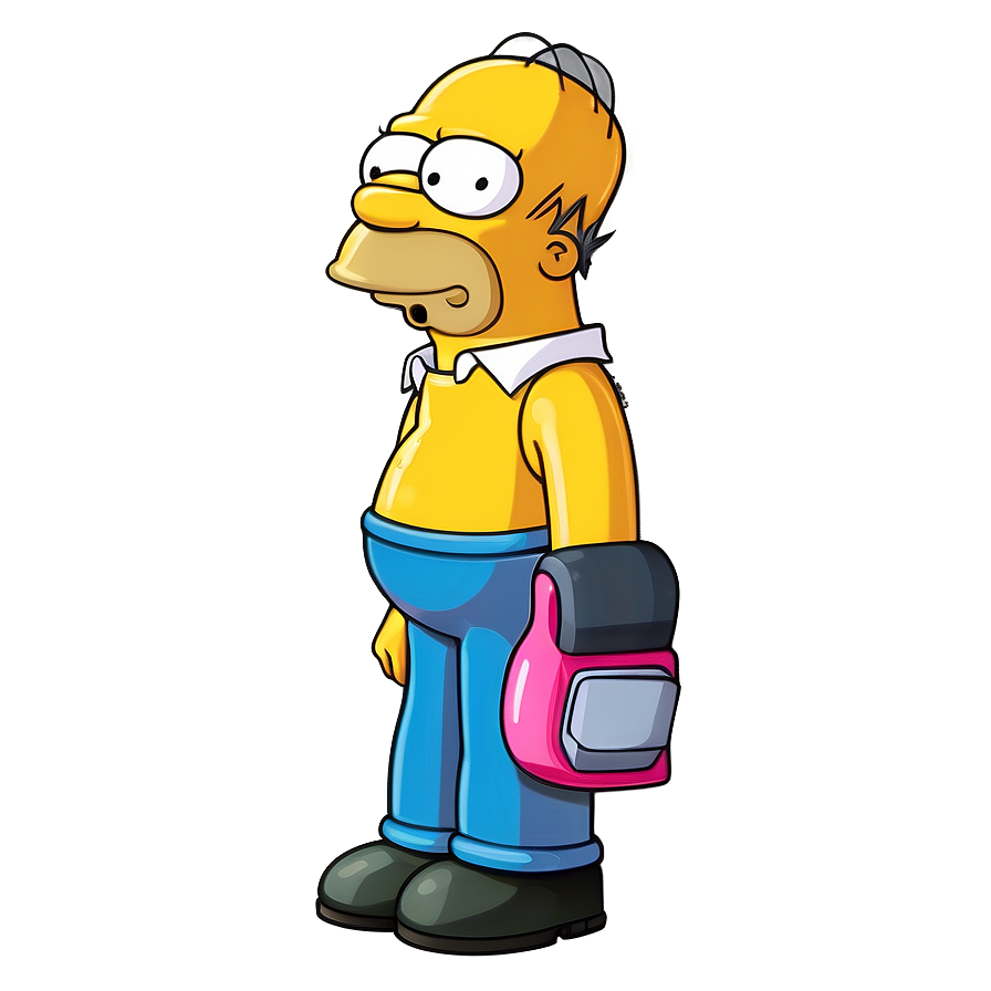 Homer Simpson Yellow Cartoon Png 05212024 PNG Image