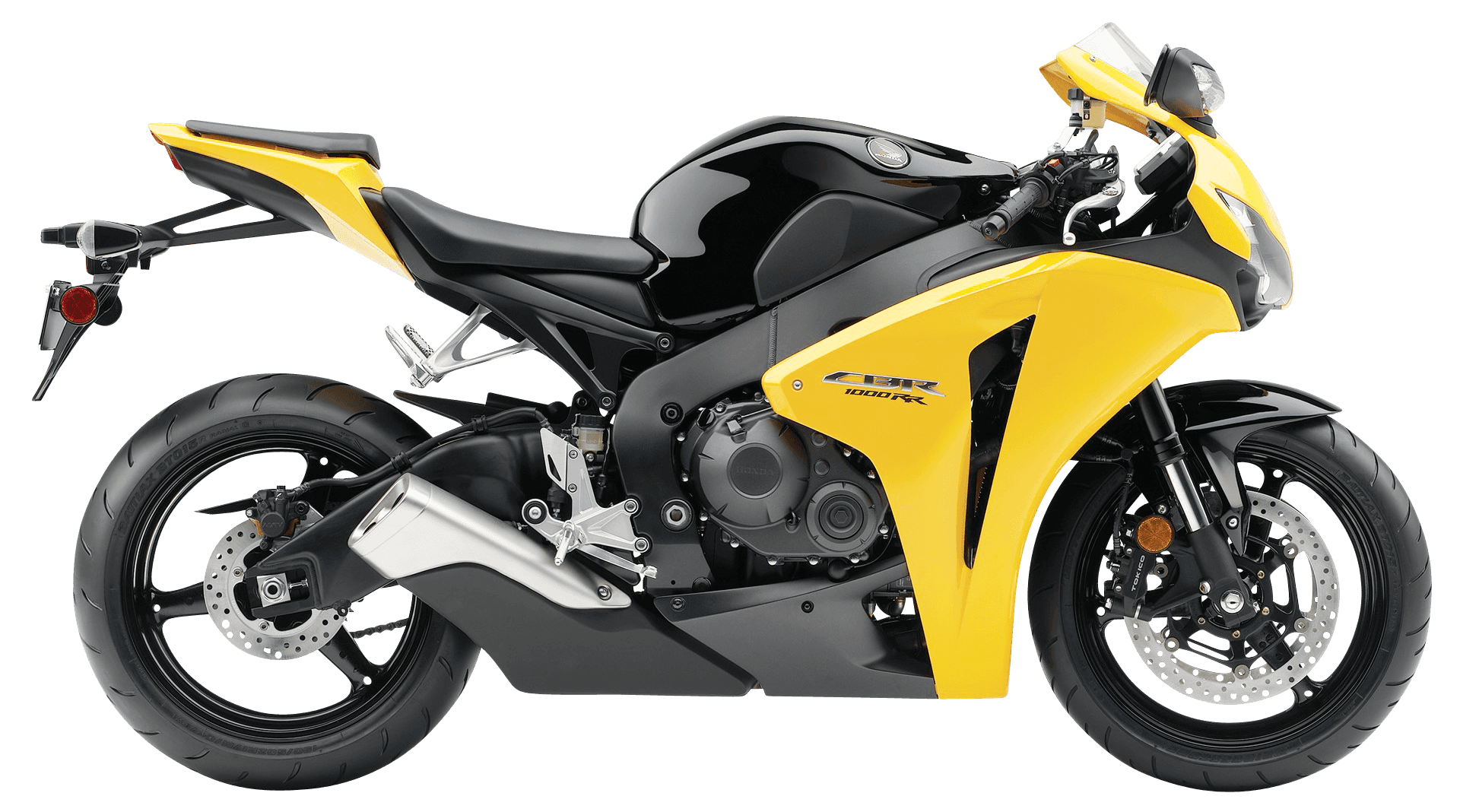 Honda C B R1000 R R Yellowand Black Sportbike PNG Image