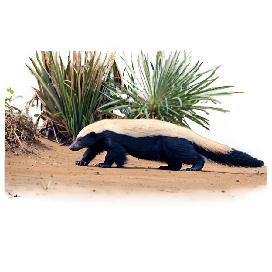 Honey Badger Habitat Scene Png Pxt PNG Image