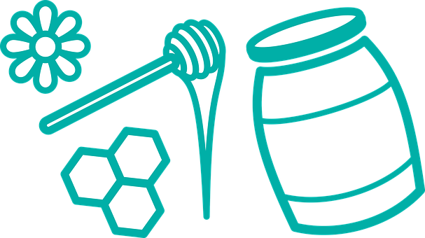 Honey Related Icons Vector PNG Image