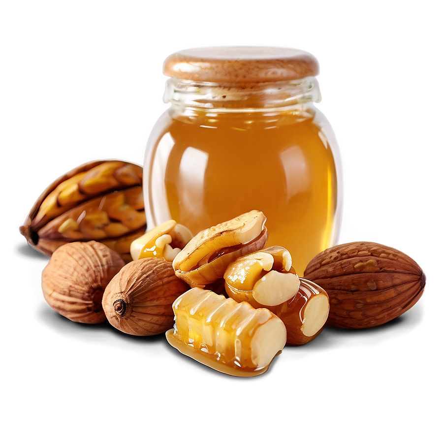 Honey With Nuts Png 20 PNG Image