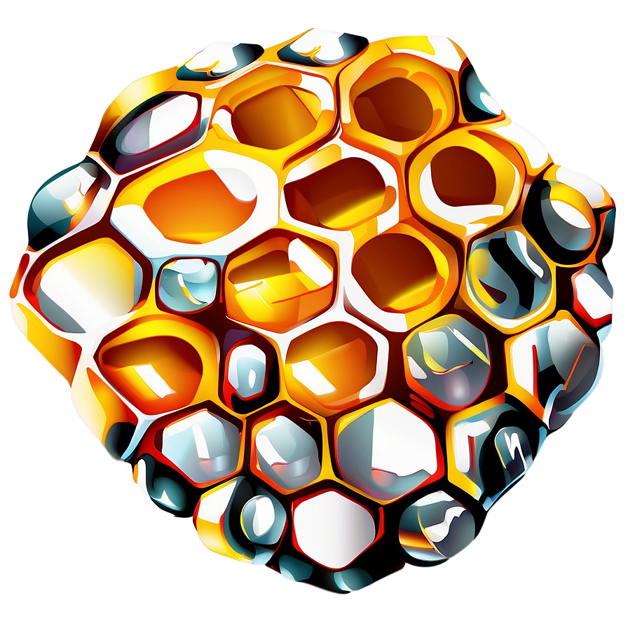 Honeycomb Illustration Png 20 PNG Image