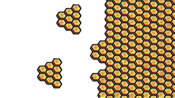 Honeycomb Pattern Digital Art PNG Image