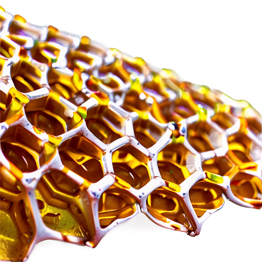 Honeycomb Structure Close-up Png 80 PNG Image