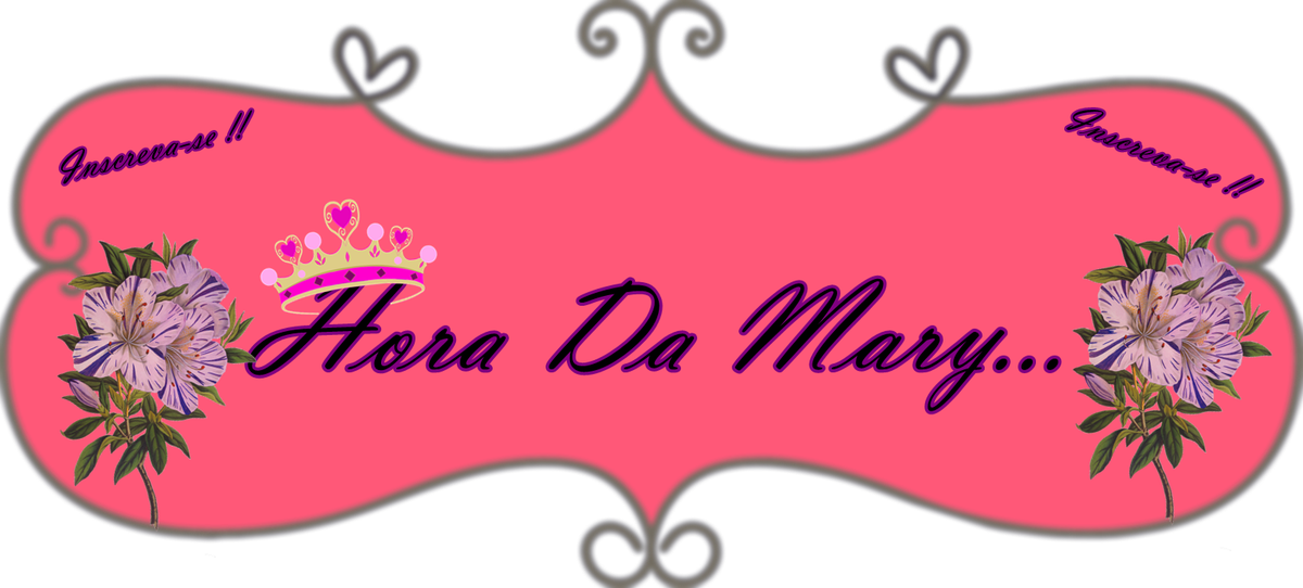 Hora Da Mary Floral Banner PNG Image