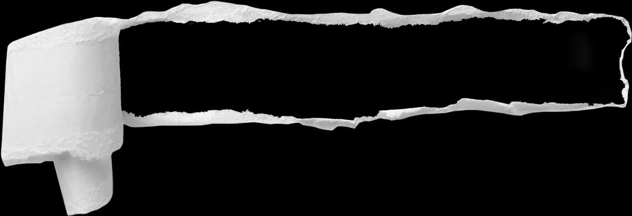 Horizontal Paper Tear Black Background PNG Image