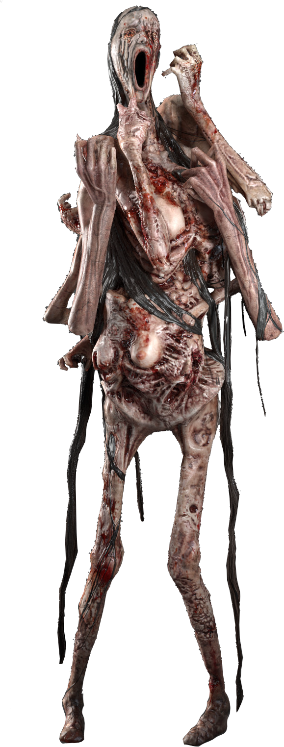 Horrific Undead Creature PNG Image