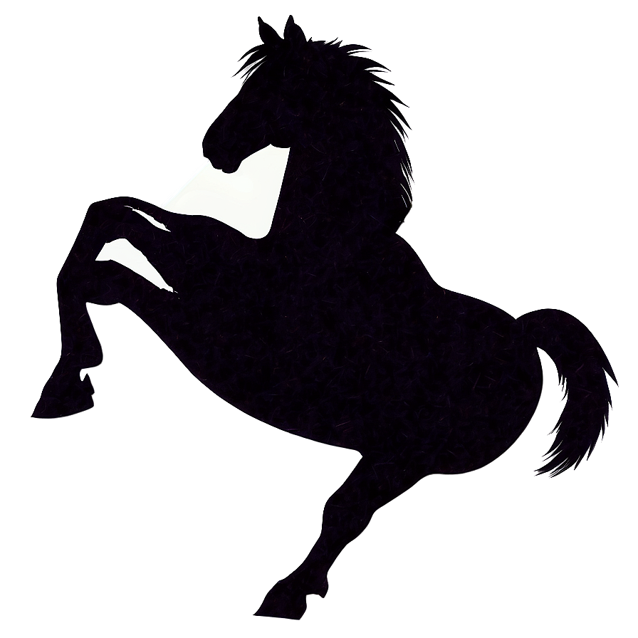 Horse Cartoon Silhouette Png Rwo98 PNG Image