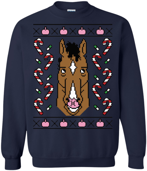 Horse Christmas Sweater Design PNG Image