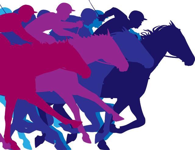 Horse Racing Silhouettes Melbourne PNG Image