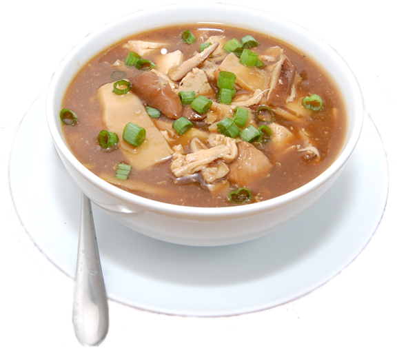 Hot Chicken Soup Bowl PNG Image