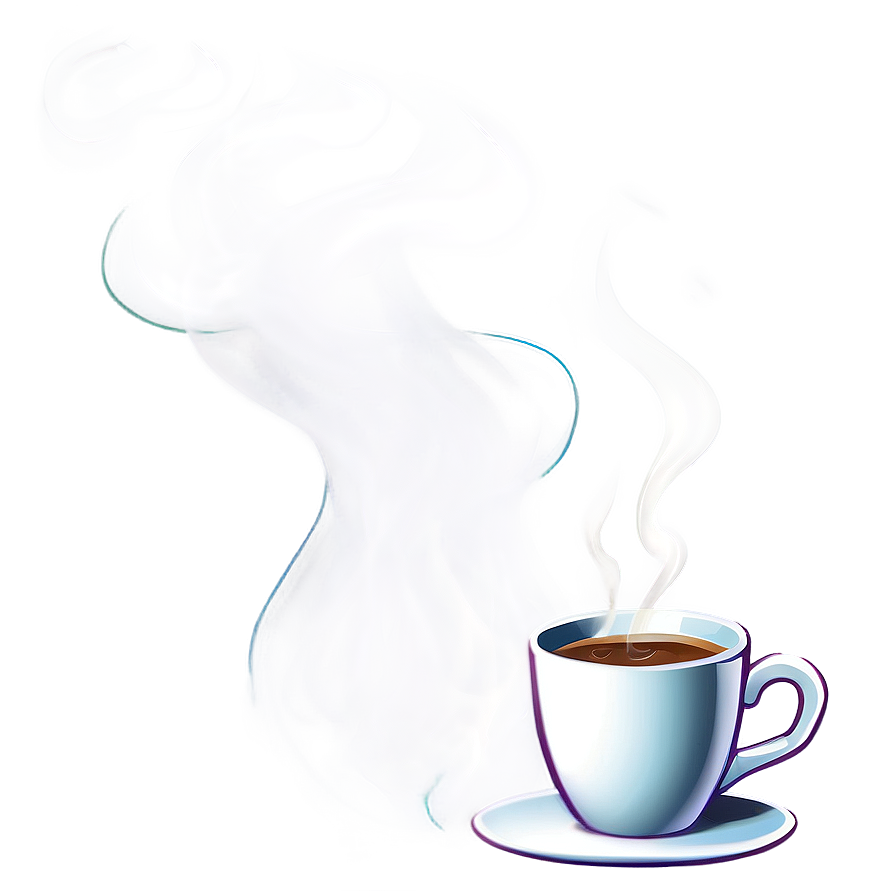 Hot Cup Coffee Smoke Png Kjg36 PNG Image