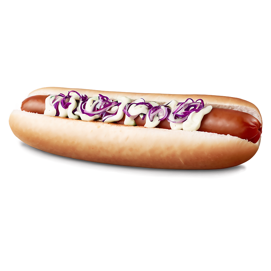 Hot Dog With Coleslaw Png 05232024 PNG Image