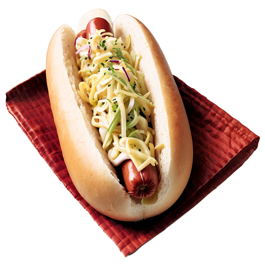 Hot Dog With Coleslaw Png Aav PNG Image