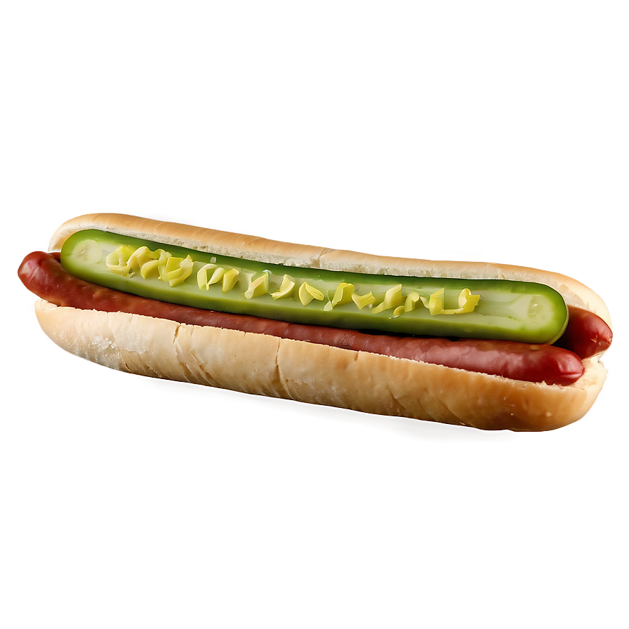 Hot Dog With Pickles Png Haa4 PNG Image