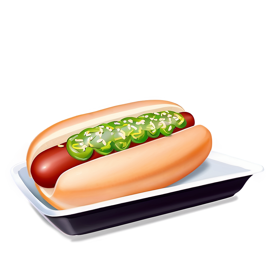 Hot Dog With Relish Png 05232024 PNG Image