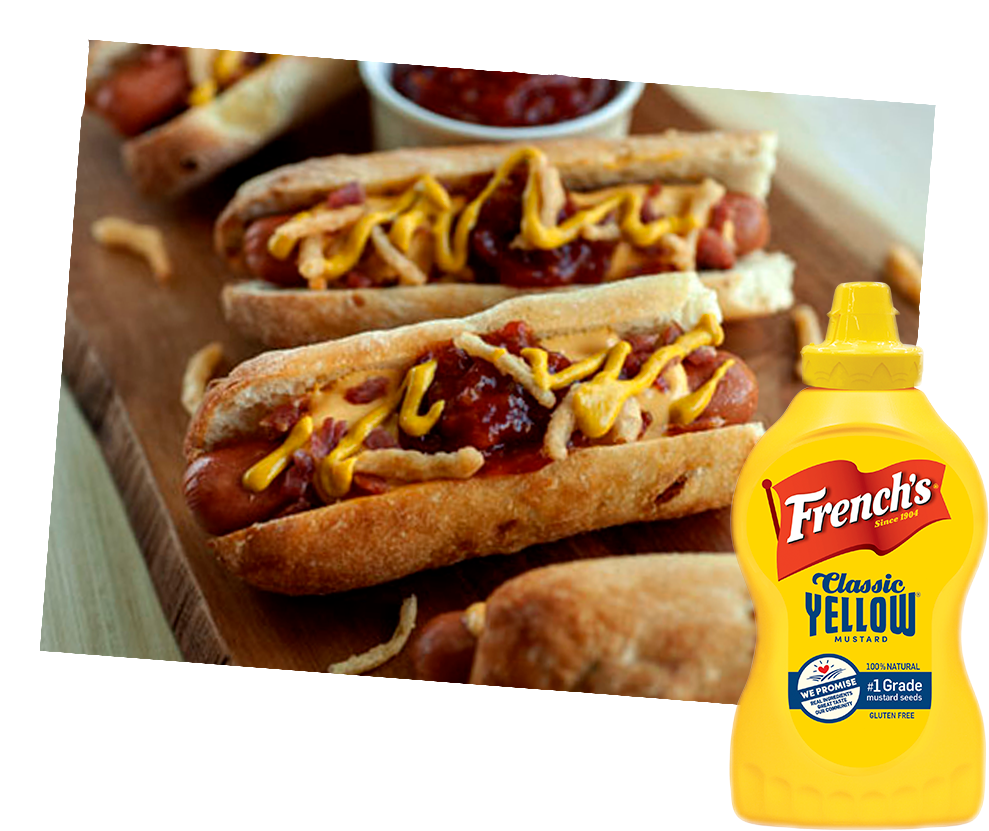 Hot Dogs With Mustardand Ketchup PNG Image