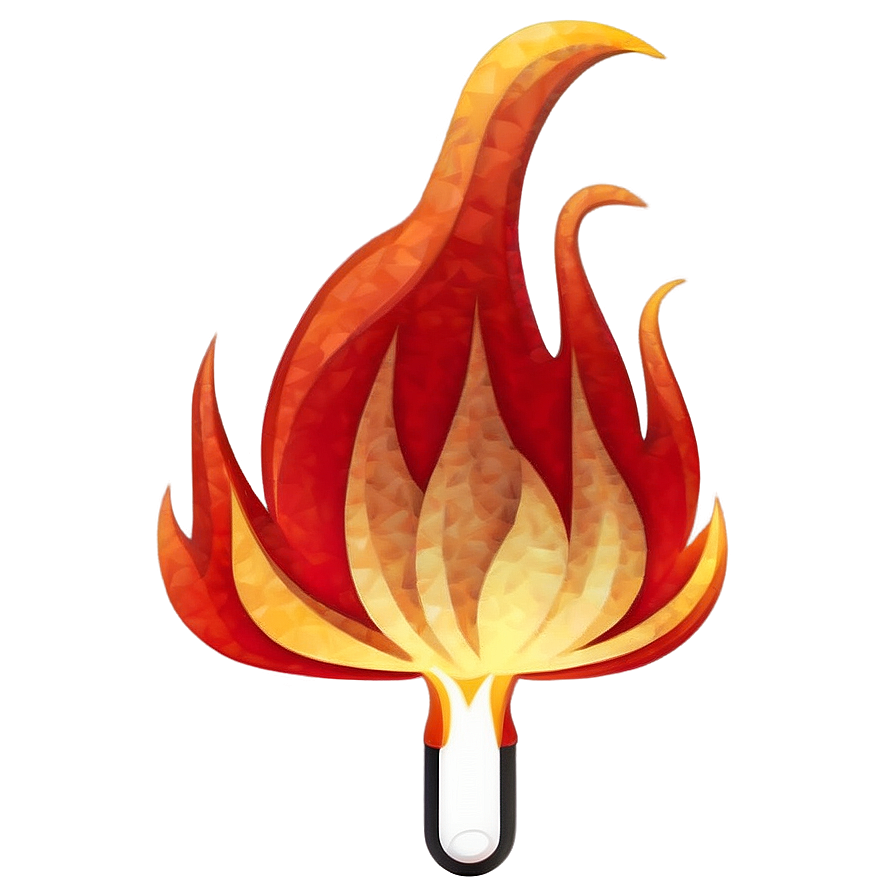 Hot Fire Emoji Artwork Png Jom10 PNG Image