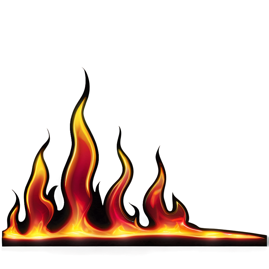 Hot Flame Border Png Rru2 PNG Image