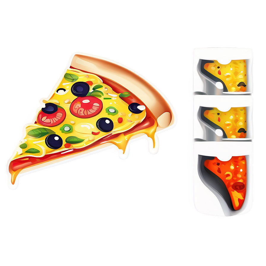 Hot Pizza Slice Vector Png Bbb PNG Image