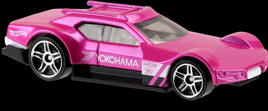 Hot Wheels Pink Corvette Yokohama PNG Image