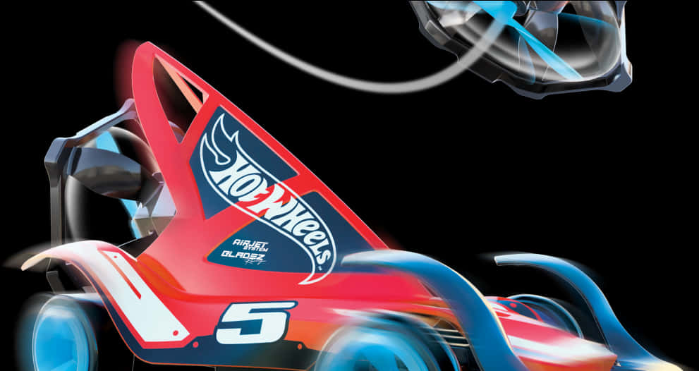 Hot Wheels Race Car Number5 PNG Image