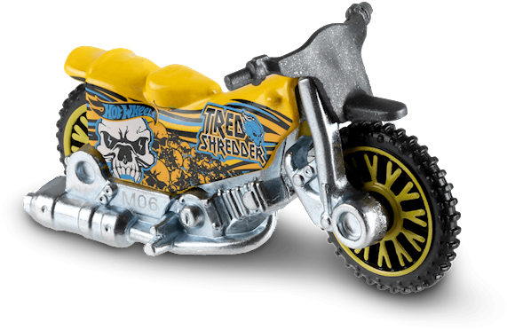 Hot Wheels Tread Shredder Toy Motorcycle PNG Image