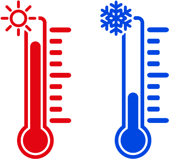 Hotand Cold Thermometers PNG Image