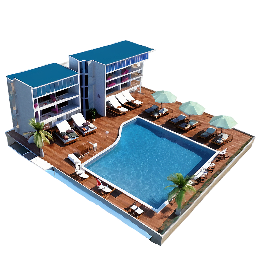 Hotel Rooftop Pool Png 05212024 PNG Image