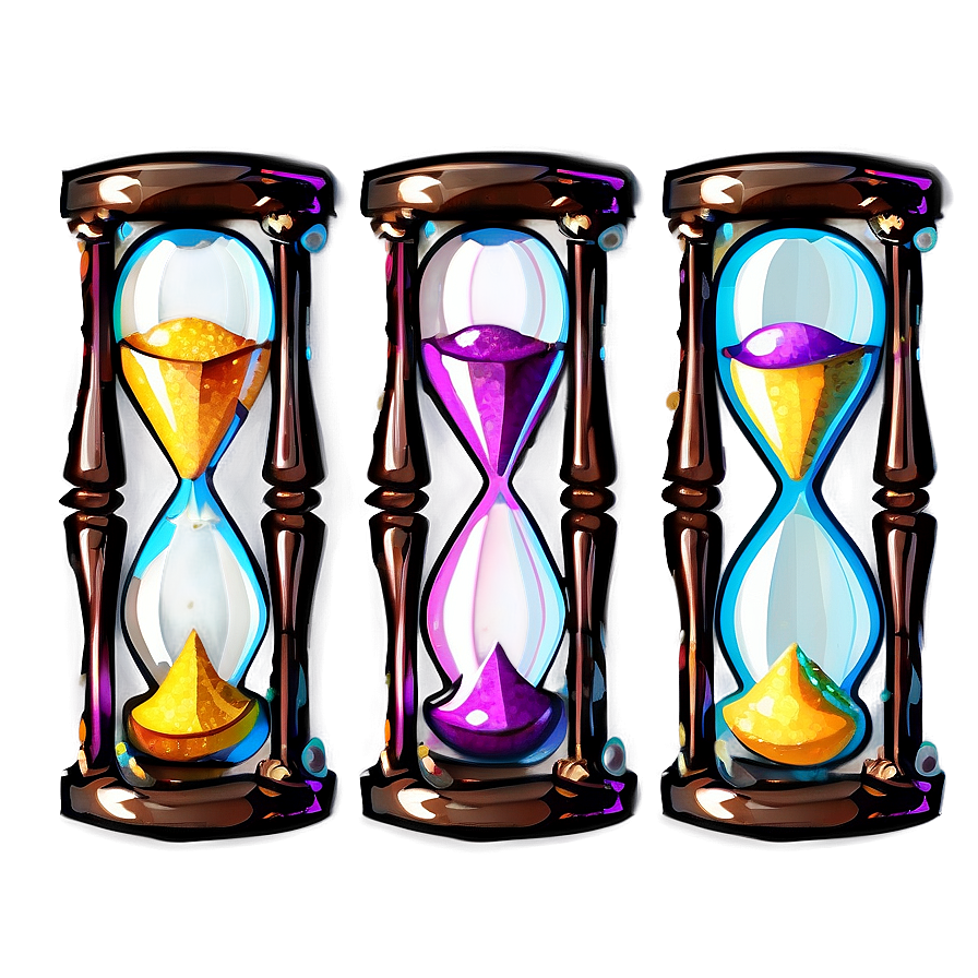 Hourglass With Glitter Sand Png 67 PNG Image