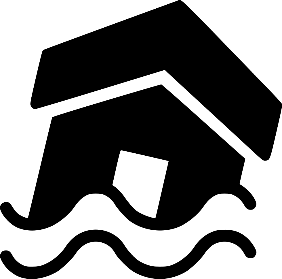 House Flood Icon PNG Image