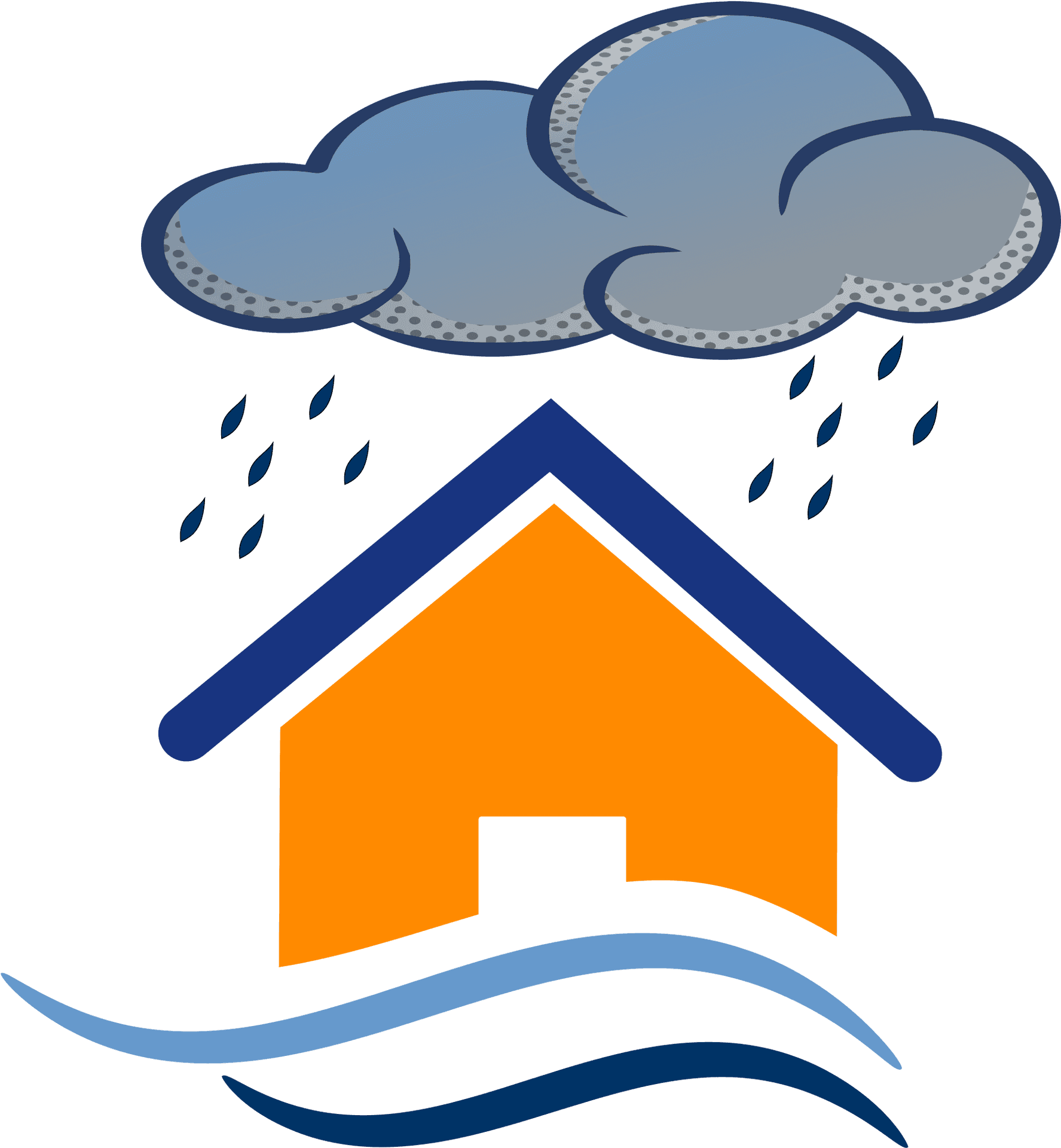 House Flood Icon PNG Image