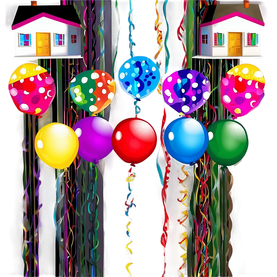 House Party Decorations Png Bqf PNG Image