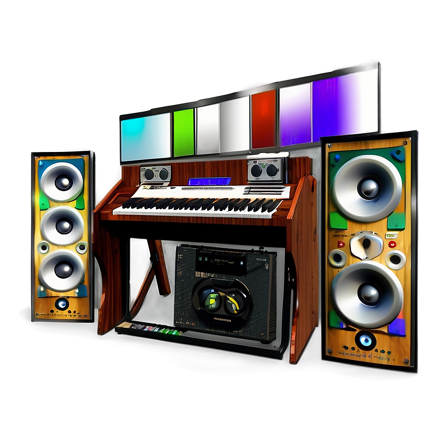 House Party Music Setup Png 06262024 PNG Image