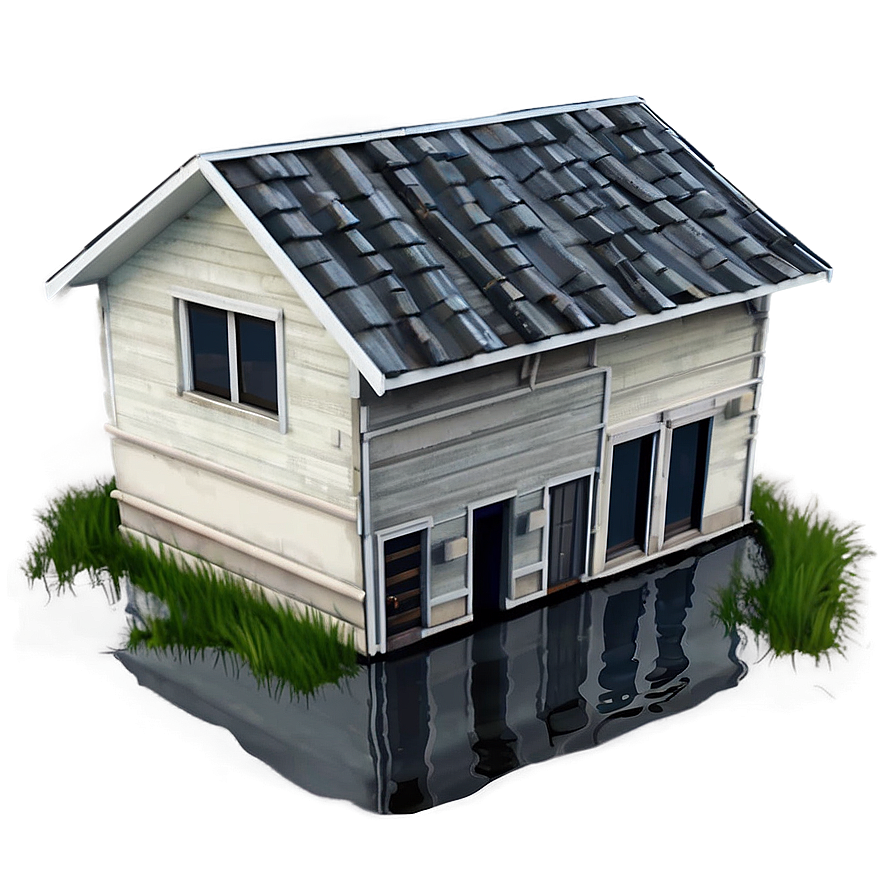 House Under Floodwater Png Yjf87 PNG Image