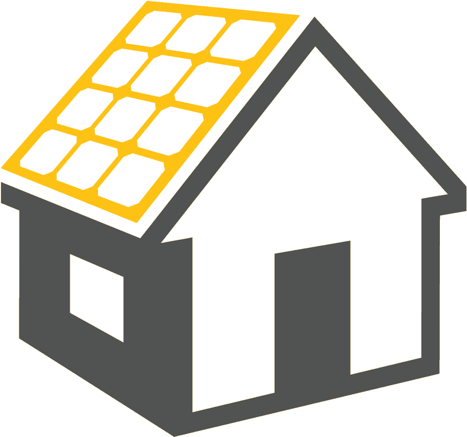 Housewith Solar Panels Icon PNG Image