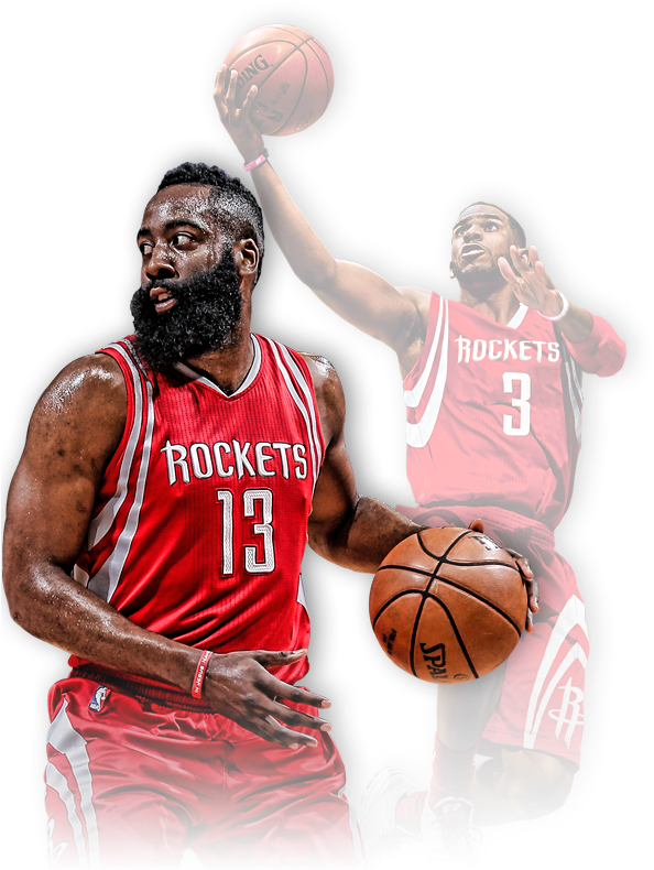 Houston Rockets Basketball Players PNG Image