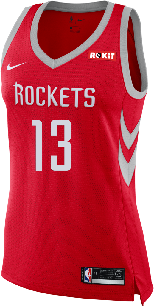 Houston Rockets Red Jersey Number13 PNG Image