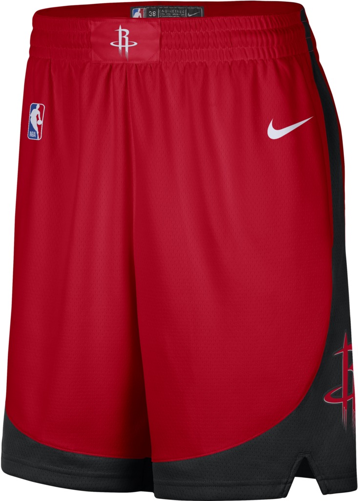 Houston Rockets Red Nike Shorts PNG Image