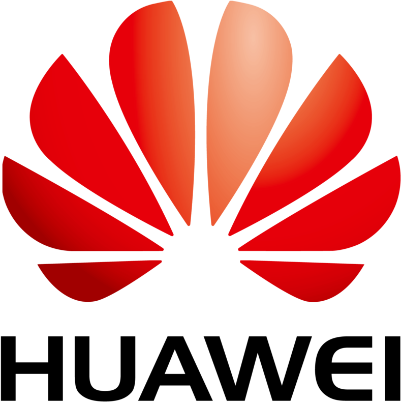 Huawei Logo Red Flower Design PNG Image