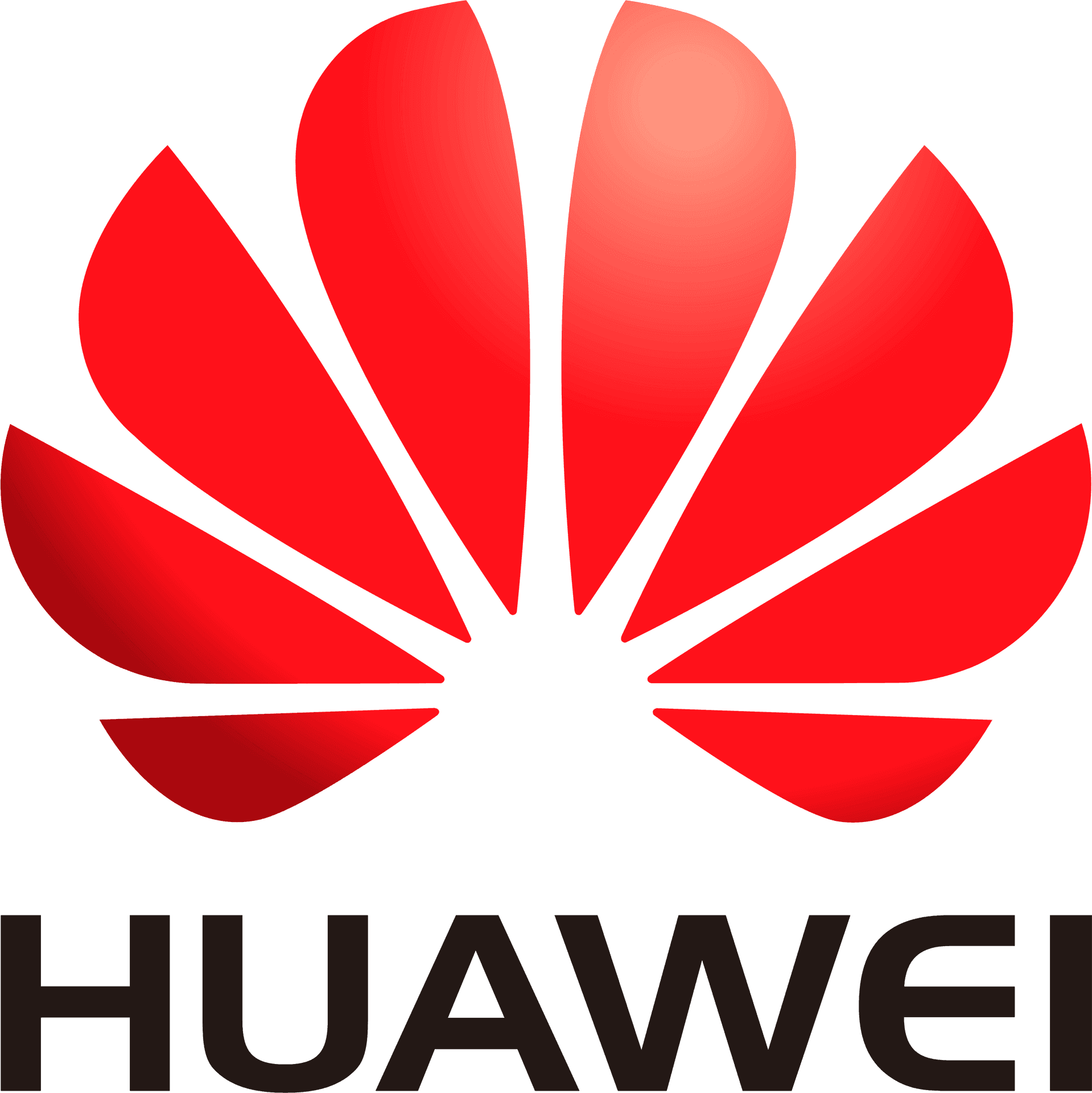 Huawei Logo Red Flower Design PNG Image