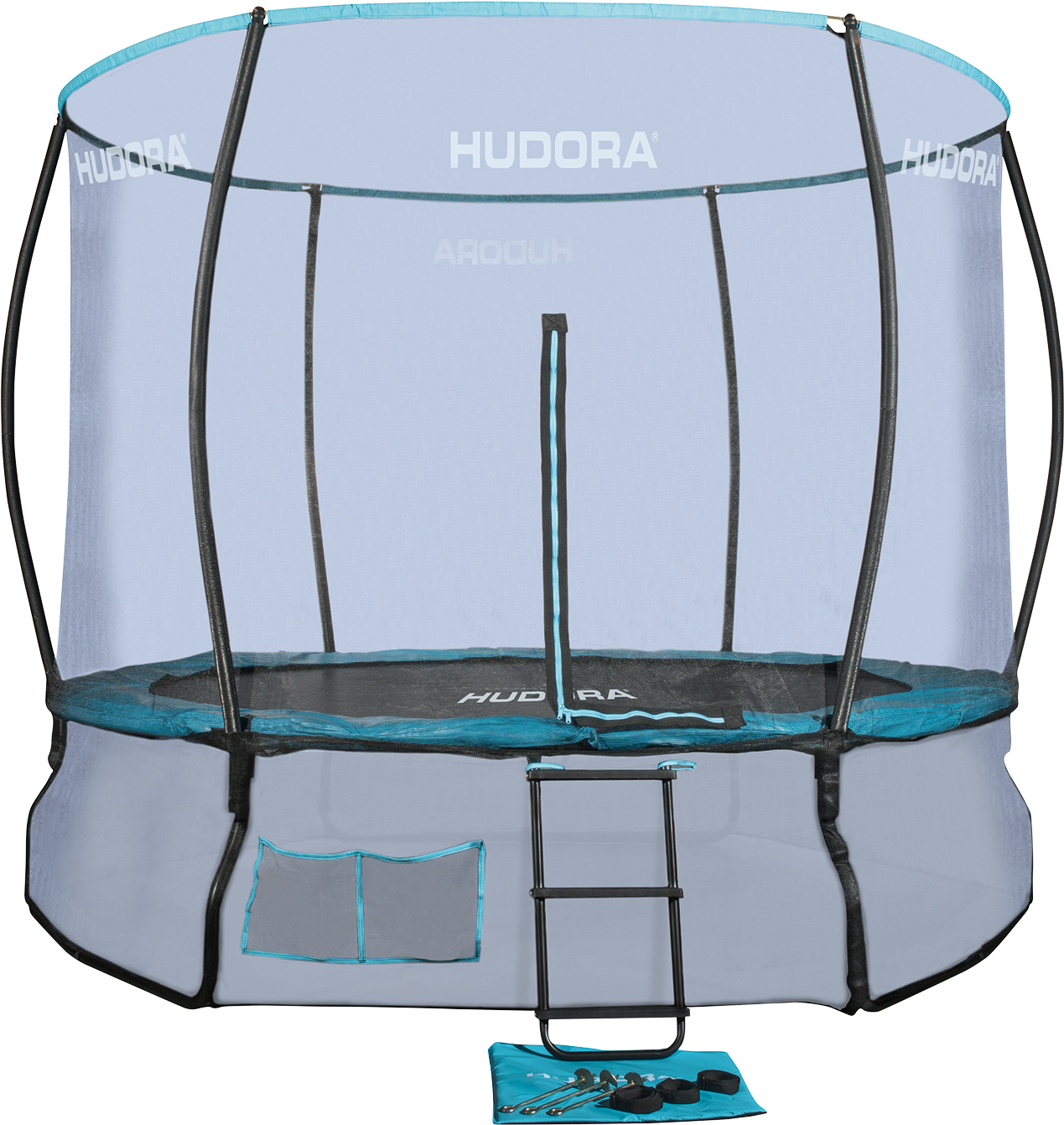 Hudora Trampolinewith Safety Net PNG Image