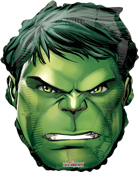 Hulk Face Balloon Design PNG Image