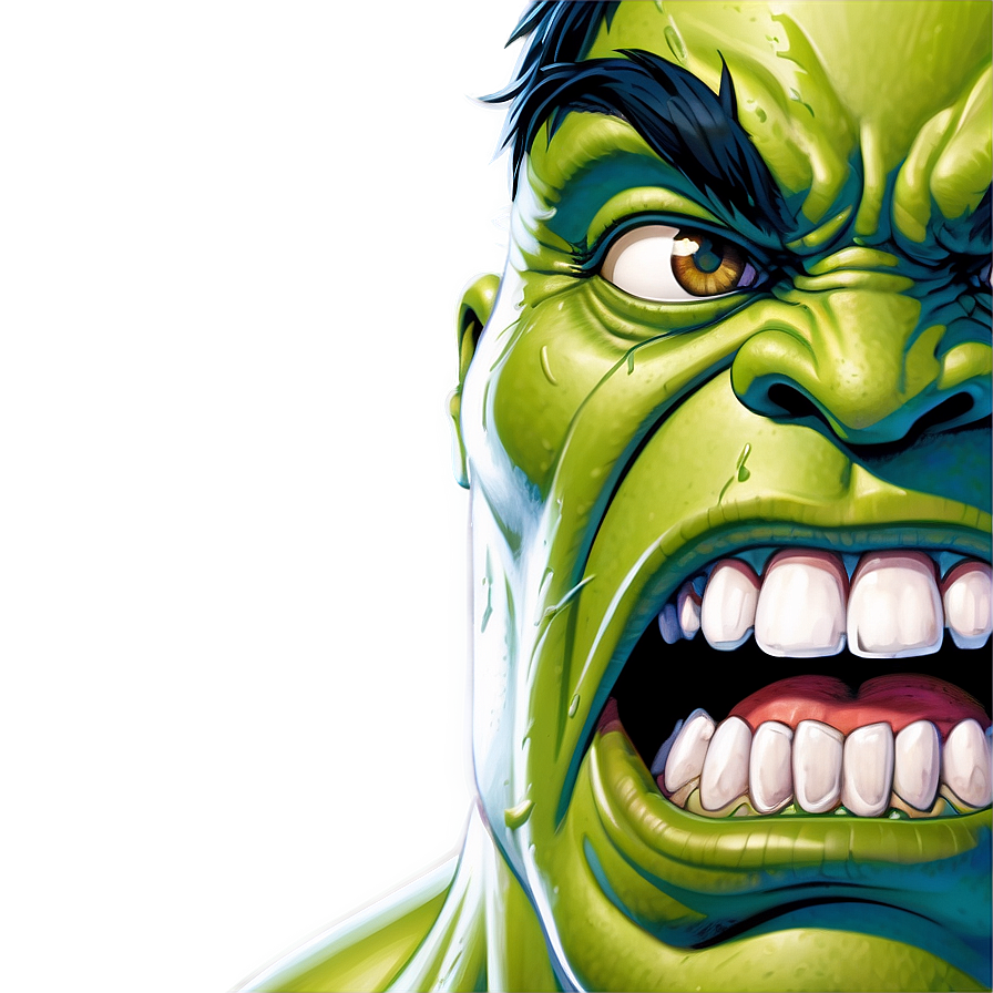 Hulk Face Caricature Png Aho17 PNG Image