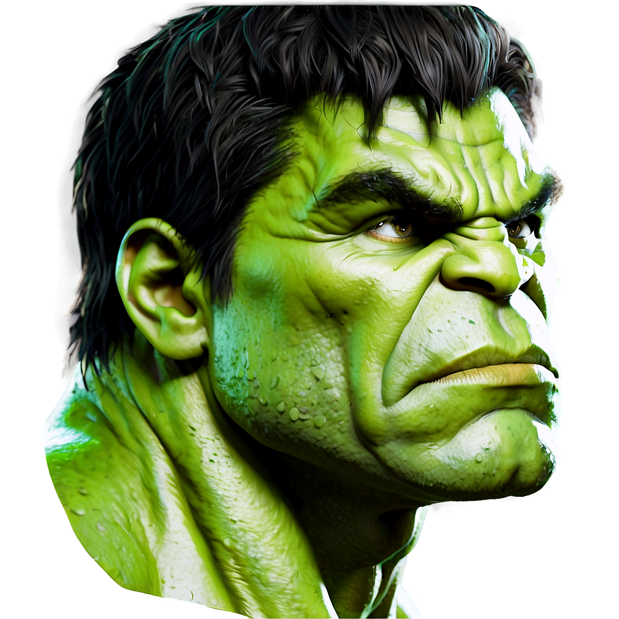 Hulk Face Portrait Png 06272024 PNG Image