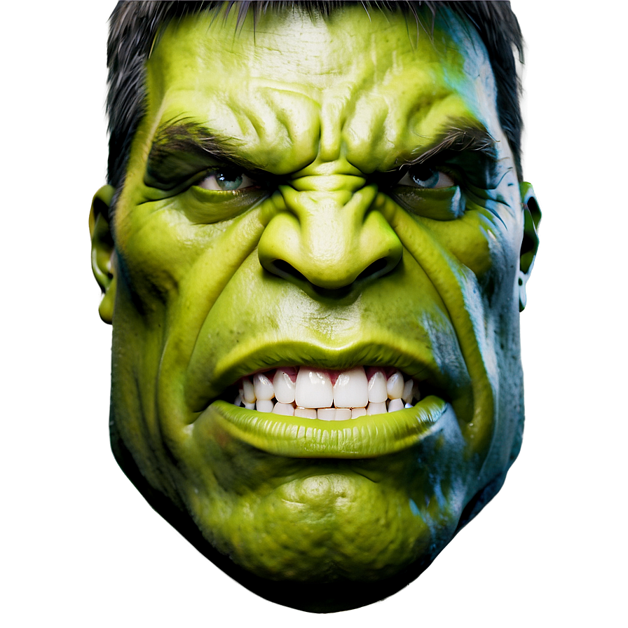 Hulk Face Portrait Png 06272024 PNG Image